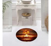 DALEXHM Microfibre Bath Mat, Door Mat, Pet Mat,Bathroom Rug Machine Washable,Non-slip,Super absorbent,Extra Soft,Powerful explosion nuclear bomb in ocean. Nuclear war. A high resolution.,24x24in