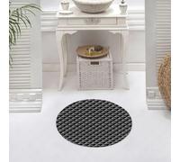 DALEXHM Microfibre Bath Mat, Door Mat, Pet Mat,Bathroom Rug Machine Washable,Non-slip,Super absorbent,Extra Soft,Seamless geometric pattern. 3D illusion. Abstract background.,24x24in