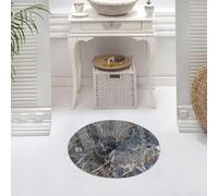 DALEXHM Microfibre Bath Mat, Door Mat, Pet Mat,Bathroom Rug Machine Washable,Non-slip,Super absorbent,Extra Soft,Natürlich Gemusterter Dunkler Goldmarmor Gra - A5,24x24in