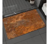 DALEXHM Microfibre Bath Mat, Door Mat, Pet Mat,Bathroom Rug Machine Washable,Non-slip,Super absorbent,Extra Soft,Sheet, Old Rusty Metal Background,24x39in