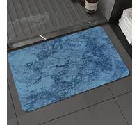 DALEXHM Microfibre Bath Mat, Door Mat, Pet Mat,Bathroom Rug Machine Washable,Non-slip,Super absorbent,Extra Soft,Marble,Abstract Crack Pattern with Hazy Sketchy Effects Artistic Kitsch Design,16x24in