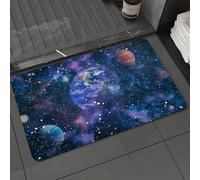 DALEXHM Microfibre Bath Mat, Door Mat, Pet Mat,Bathroom Rug Machine Washable,Non-slip,Super absorbent,Extra Soft,Space, science fiction, universe, fantasy, starry sky, nebula, astronauts,20x31in