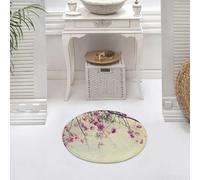 DALEXHM Microfibre Bath Mat, Door Mat, Pet Mat,Bathroom Rug Machine Washable,Non-slip,Super absorbent,Extra Soft,Nature, flowers flowers branches sakura blossoms cherry blossoms spring photo,24x24in