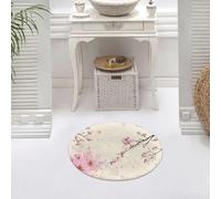 DALEXHM Microfibre Bath Mat, Door Mat, Pet Mat,Bathroom Rug Machine Washable,Non-slip,Super absorbent,Extra Soft,Romantic cherry blossom butterfly, cherry blossoms, petals and butterflies, sp,24x24in