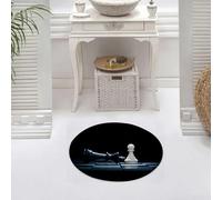 DALEXHM Microfibre Bath Mat, Door Mat, Pet Mat,Bathroom Rug Machine Washable,Non-slip,Super absorbent,Extra Soft,Cool Black Chessnational Queen King Chessboard Chessboard,24x24in