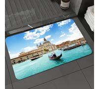 DALEXHM Microfibre Bath Mat, Door Mat, Pet Mat,Bathroom Rug Machine Washable,Non-slip,Super absorbent,Extra Soft,Venice, Basilica Santa Maria della Salute by the Grand,24x39in