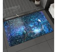 DALEXHM Microfibre Bath Mat, Door Mat, Pet Mat,Bathroom Rug Machine Washable,Non-slip,Super absorbent,Extra Soft,planets stars and galaxies in outer space showing the beauty of space explorat,20x31in