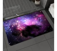 DALEXHM Microfibre Bath Mat, Door Mat, Pet Mat,Bathroom Rug Machine Washable,Non-slip,Super absorbent,Extra Soft,Space, Futuristic Nebula Explosion on the Milky Way Cosmos,24x39in