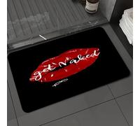 DALEXHM Microfibre Bath Mat, Door Mat, Pet Mat,Bathroom Rug Machine Washable,Non-slip,Super absorbent,Extra Soft,Lips women kiss mouth.Valentines mothers day logo. mouth Love sexy intimacy ki,16x24in