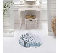DALEXHM Microfibre Bath Mat, Door Mat, Pet Mat,Bathroom Rug Machine Washable,Non-slip,Super absorbent,Extra Soft,In winter, the quiet portrait of dead trees in the snow,24x24in