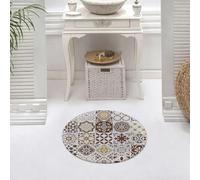 DALEXHM Microfibre Bath Mat, Door Mat, Pet Mat,Bathroom Rug Machine Washable,Non-slip,Super absorbent,Extra Soft,Lisbon Azulejos tile vector pattern Portuguese or Spanish retro old tiles mosa,24x24in