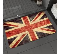 DALEXHM Microfibre Bath Mat, Door Mat, Pet Mat,Bathroom Rug Machine Washable,Non-slip,Super absorbent,Extra Soft,The United Kingdom or Union Jack grunge flag,24x39in