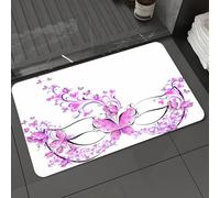 DALEXHM Microfibre Bath Mat, Door Mat, Pet Mat,Bathroom Rug Machine Washable,Non-slip,Super absorbent,Extra Soft,Masquerade, masks Carnival dress Centuries Ancient tradition of Vene,20x31in