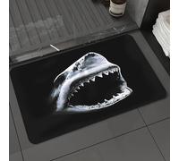 DALEXHM Microfibre Bath Mat, Door Mat, Pet Mat,Bathroom Rug Machine Washable,Non-slip,Super absorbent,Extra Soft,Defocus abstract background of the sharks,20x31in