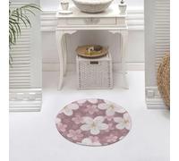 DALEXHM Microfibre Bath Mat, Door Mat, Pet Mat,Bathroom Rug Machine Washable,Non-slip,Super absorbent,Extra Soft,Romantic floral pattern background with hand drawn cherry blossoms. Japanese s,24x24in