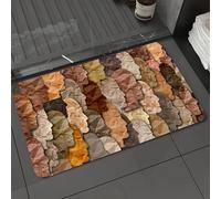 DALEXHM Microfibre Bath Mat, Door Mat, Pet Mat,Bathroom Rug Machine Washable,Non-slip,Super absorbent,Extra Soft,Black history month celebration of diversity and African culture pride as a mu,24x39in