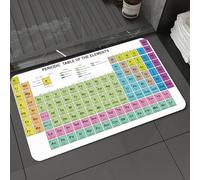 DALEXHM Microfibre Bath Mat, Door Mat, Pet Mat,Bathroom Rug Machine Washable,Non-slip,Super absorbent,Extra Soft,Periodic Table of the Elements with atomic number symbol and weight,24x39in