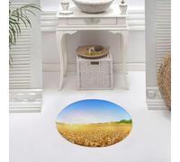 DALEXHM Microfibre Bath Mat, Door Mat, Pet Mat,Bathroom Rug Machine Washable,Non-slip,Super absorbent,Extra Soft,wheat field fresh crop of wheat，Harvest picture,24x24in