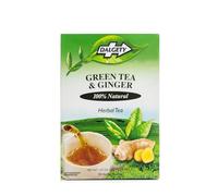 Dalgety Green Tea & Ginger Herbal Infusion - 6x40g Cartons (Total 108 Teabags) - 100% Natural, Caffeine Free Tea -Packed with Unique Health Benefits (6 Pack)