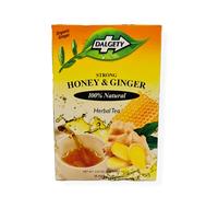 Dalgety Honey & Ginger Herbal Tea - 100% All Natural Maximum Strength - 40g Box - 18 Herbal Teabags