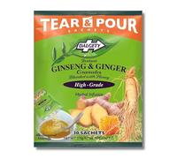 Dalgety Instant Ginseng & Ginger Herbal Infusion Pouches 270g Bag (Total 30 Sachets) Cartons 100% Natural, Caffeine Free Tea; Delicious and Packed with Unique Health Benefits