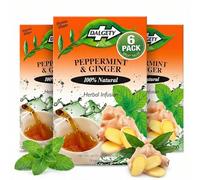 Dalgety Peppermint and Ginger Herbal Infusion 100% Natural, Caffeine Free Tea; Delicious and Packed with Unique Health Benefits (6 Pack - 108 Teabags)