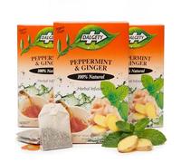 Dalgety Peppermint and Ginger Herbal Infusion 40g Cartons (3 Pack) 100% Natural, Caffeine Free Tea (Total 54 Teabags); Delicious and Packed with Unique Health Benefits