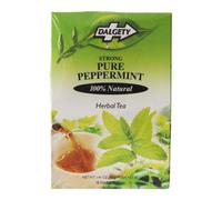 Dalgety Peppermint Herbal Tea - Perfect after-meal tea, Pack of 6 - Total: 120 Teabags. Medium Tea Strength. 100% Natural ingredients.Caffeine free. Real Caribbean Tea. Product of the UK