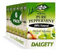Dalgety Pure Peppermint Tea Bags - All Natural Herbal Infusion Natural Tea, Delicious and Packed with Unique Health Benefits, Caffeine Free (6 Pack - 108 Teabags)