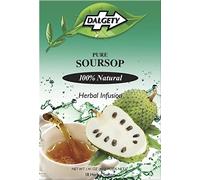 Dalgety Pure Soursop Herbal Infusion 6x40g Cartons (6 Pack) 100% Natural, Caffeine Free Tea (Total 108 Teabags) - A Subtle & Enticing Flavour Packed with Unique Health Benefits