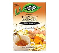Dalgety Pure Turmeric and Ginger Tea Bags (3 Pack), Herbal Infusion, All Natural, Turmeric Tea Bags for Inflammation - Delicious, Packed with Unique Health Benefits, Caffeine Free (Total 54 Teabags)
