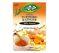 Dalgety Pure Turmeric and Ginger Tea Bags 6 Pack, Herbal Infusion, All Natural, Turmeric Tea Bags for Inflammation - Delicious, Packed with Unique Health Benefits, Caffeine Free (Total 108 Teabags)