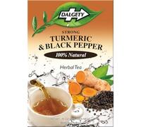 Dalgety Pure Turmeric & Black Pepper Herbal Infusion Natural Tea, Delicious and Packed with Unique Health Benefits, Caffeine Free (6 Pack, 108, count)