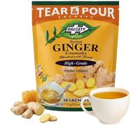 Dalgety Tear & Pour Instant Ginger Granules Herbal Infusion Sachets 270g Packet (Total 30 Sachets)100% Natural, Caffeine Free Tea; Delicious and Packed with Unique Health Benefits