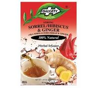 Dalgety Sorrel/Hibiscus & Ginger Herbal Infusion 3x45g Cartons (3 Pack) 100% Natural, Caffeine-Free Tea (Total 54 Teabags); Our Delicious Tea Builds the Immune System, Fights Fatigue & Boosts Energy