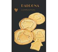 Dalgona composition: Korean sugar candy 6x9 inches 120 pages notebook