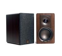 DALI KUPID Premium Compact Passive HiFi Shelf Speakers, 2 Way Design with 4.5" Woofer and 1" Tweeter, Includes Wall Mount (Pair) - Dark Walnut