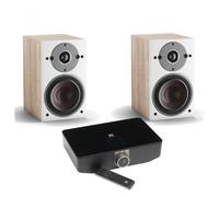 DALI OBERON 1C Active Speakers (Pair) with Sound Hub / BluOS Light Oak