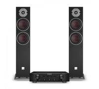 Dali Oberon 5 Speakers with Marantz PM6007 Amplifier Black