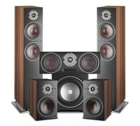 DALI OBERON 7 5.1 Speaker Package with E-12F Subwoofer Dark Walnut