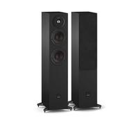 DALI SONIK 5 - Slim Floorstanding Speakers (Pair) with Dual 5¼″ Clarity Cone™ Woofers, 29mm Soft Dome Tweeter & SMC™ Technology - Black Ash