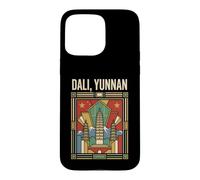 Dali Yunnan China Flag Three Pagodas Travel Graphic Case for iPhone 15 Pro Max