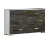 Dalia Grey Italian 3 Drawer Dresser