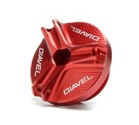 DALIDAK Fit For DUCATI DIAVEL Diavel AMG Carbon Strada XDIAVEL S 2012 2013 2014 2015 2016 Motorcycle CNC Aluminum Oil Filler Cap Plug Cover(Red)