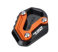 DALIDAK Fit For K-T-M 890 Duke R Duke 790 Duke790 Duke890 2020-2023 2024 2025 CNC Motorcycle Kickstand Side Stand Extension Pad Accessories(790-Orange Black)