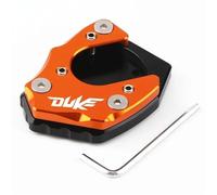 DALIDAK Fit For K-T-M DUKE125 DUKE200 DUKE390 DUKE 125 200 390 2017-2024 CNC Kickstand Foot Side Stand Extension Pad Support Plate Enlarge(DUKE ORANGE)