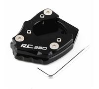 DALIDAK Fit For K-T-M DUKE125 DUKE200 DUKE390 DUKE 125 200 390 2017-2024 CNC Kickstand Foot Side Stand Extension Pad Support Plate Enlarge(RC390 BLACK)