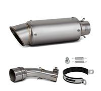 DALIDAK Fit For Yamaha R3 R25 MT03 2015-2025 Motorcycle Slip On Line Middle Link Adapter Pipe Connect Muffler(TYPE-D)