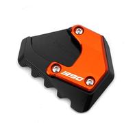 DALIDAK For K-T-M 390 ADVENTURE 390 ADV 390ADVENTURE 2020-2024 2025 2026 CNC Motorcycle Kickstand Side Stand Extension Pad Enlarger Plate(Orange Black)