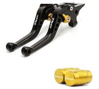 DALIDAK for Yamaha TMAX 530 tmax530 SX DX 2012-2020 2019 2018 TMAX 500 08-12 Motorcycle Short Brake Clutch Levers Tire Valve caps Cover(Black Gold A)